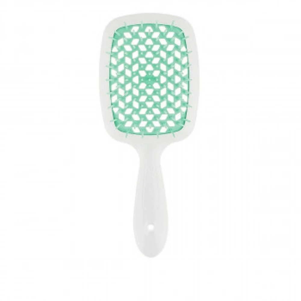 Щетка для волос бело-бирюзовая Janeke Superbrush 94SP226COM , 1 шт (8006060452133)
