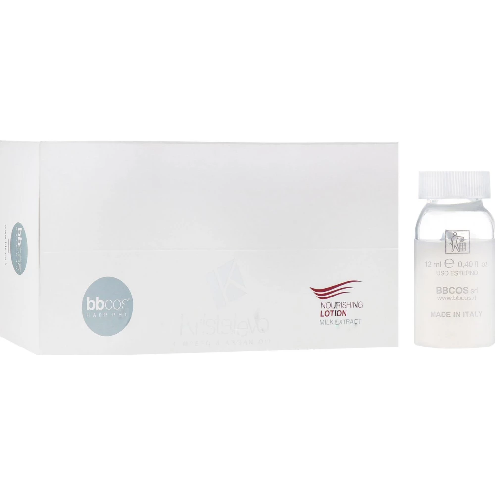 Питательный лосьон для волос BBCos Krisral Evo, 12х12 мл (8051566446568)