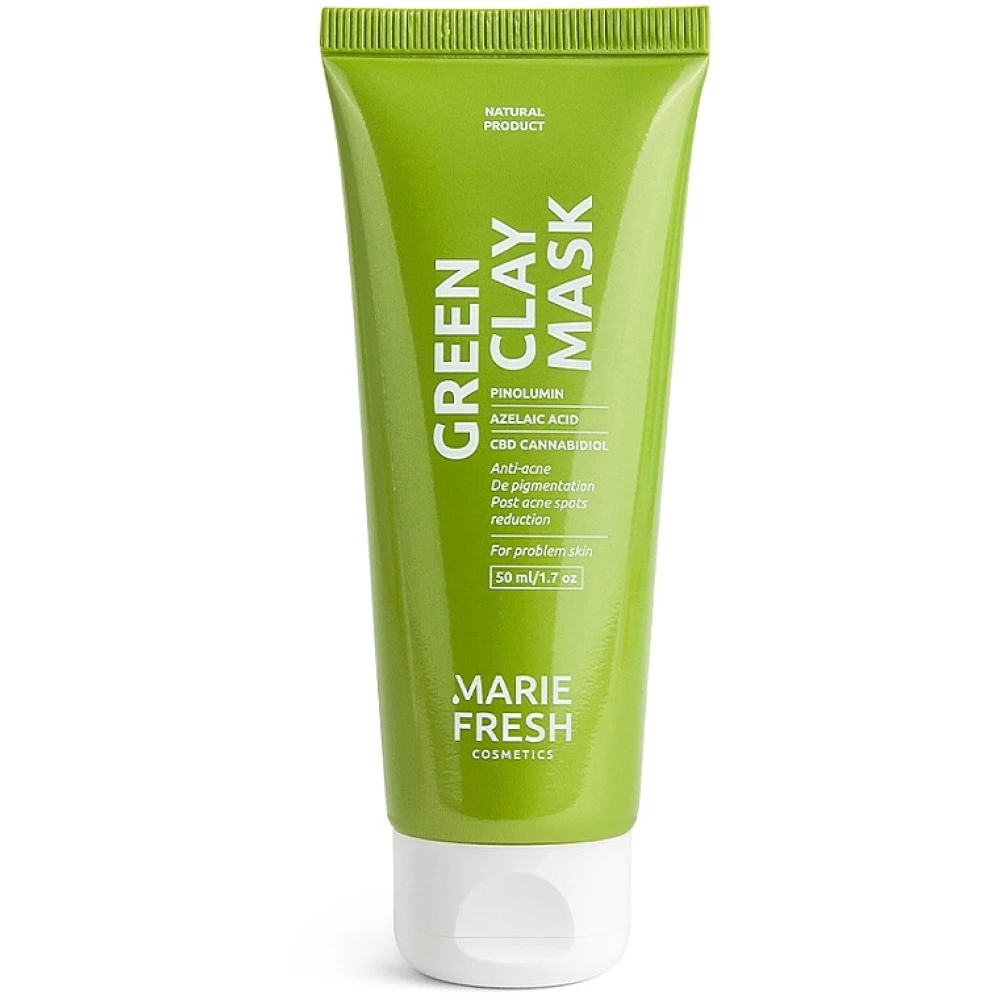 Противовоспалительная маска с зеленой глиной Marie Fresh Green Clay Mask, 50 мл (4820222772839)