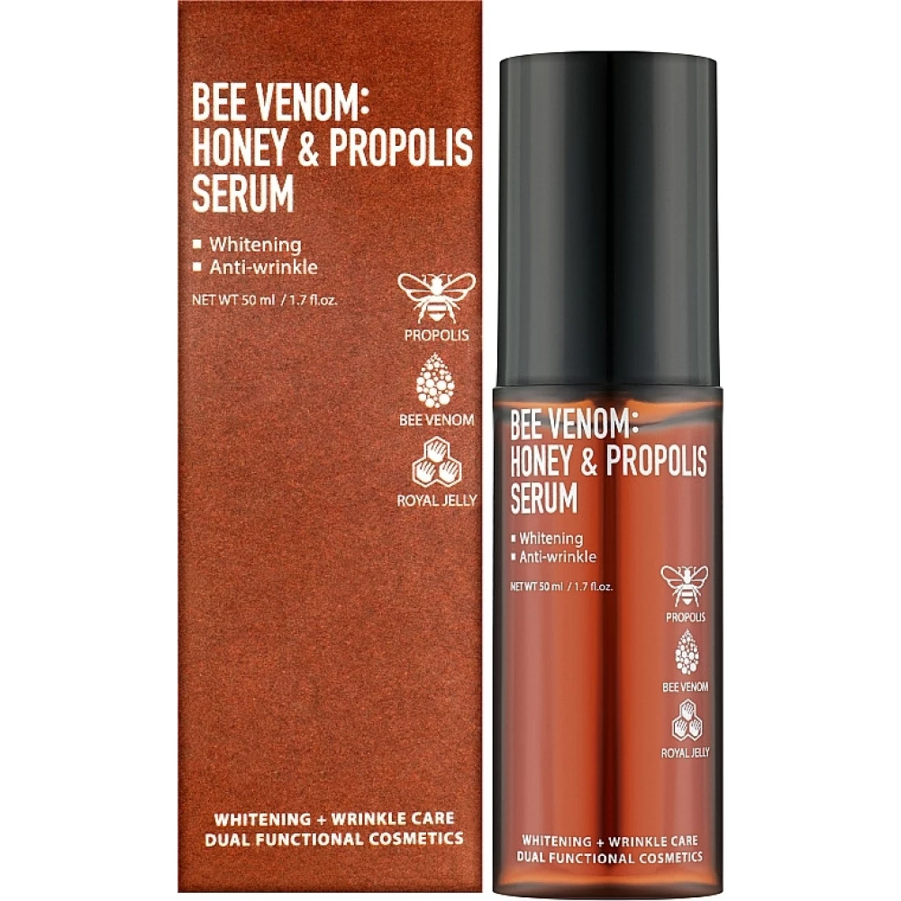 Сыворотка для лица с медом и прополисом Fortheskin Bee Venom Honey & Propolis Serum, 50 мл (8809598150683)