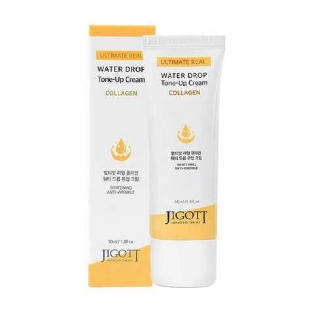 Увлажняющий крем для лица с коллагеном JIGOTT Ultimate Real Collagen Water Drop Tone Up Cream, 50 мл