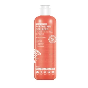 Изображение товара -  Тонер-пилинг для лица с коллагеном Fortheskin Collagen Pore Peeling Toner, 280 мл (8809598150355)