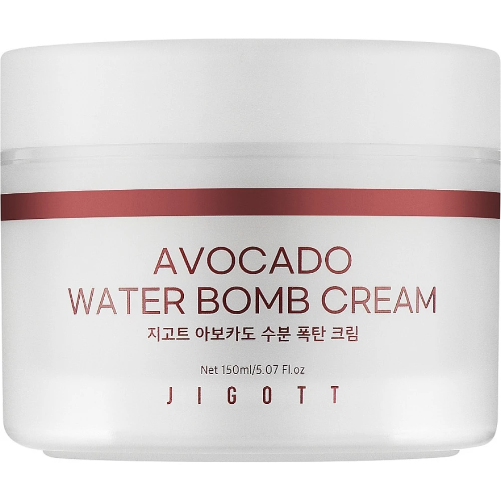 Зволожувальний крем для обличчя з авокадо JIGOTT Avocado Water Bomb Cream, 150 мл (8809541282898)