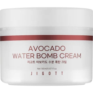 Изображение товара - Увлажняющий крем для лица с авокадо JIGOTT Avocado Water Bomb Cream, 150 мл (8809541282898)