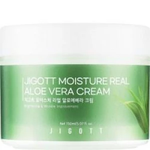 Изображение товара - Увлажняющий крем для лица с алоэ JIGOTT Moisture Real Aloe Vera Cream, 150 мл (8809541282652)