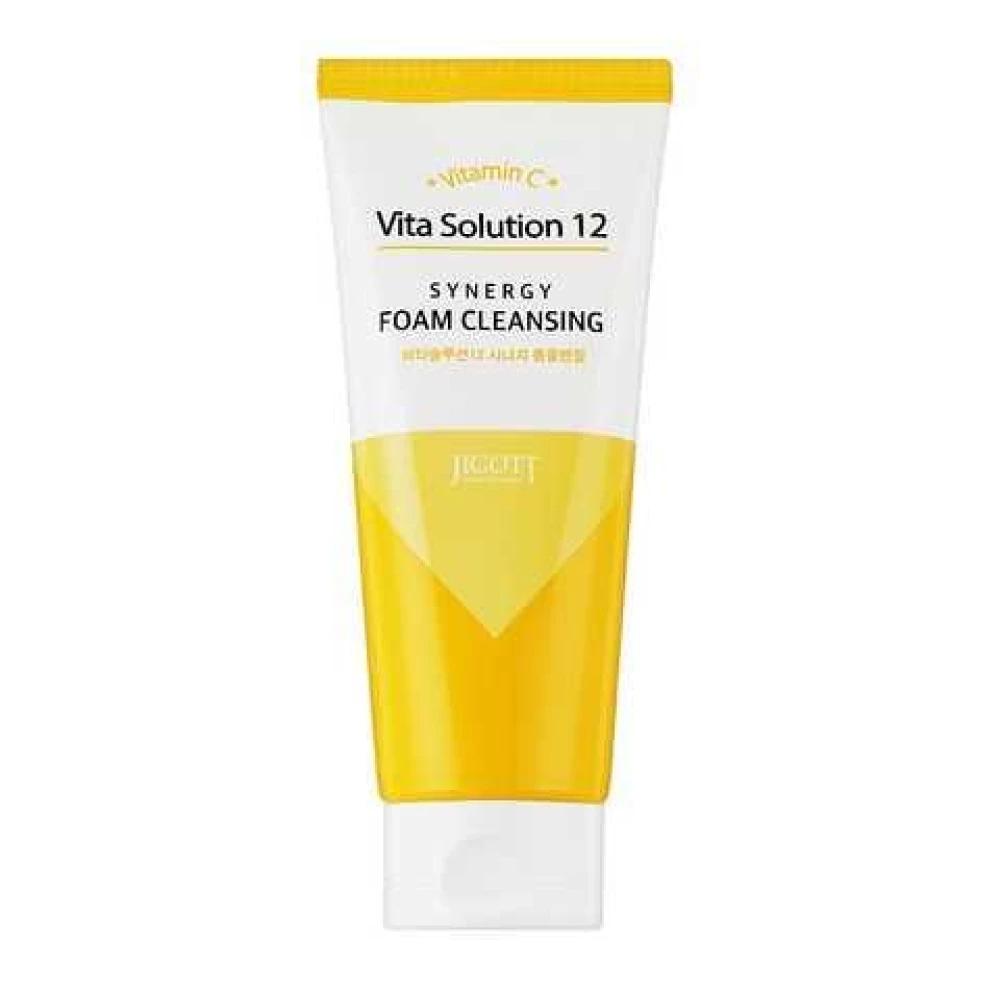 Оздоровляющая пенка для умывания JIGOTT Vita Solution 12 Synergy Foam Cleansing, 180 мл (8809541281884)