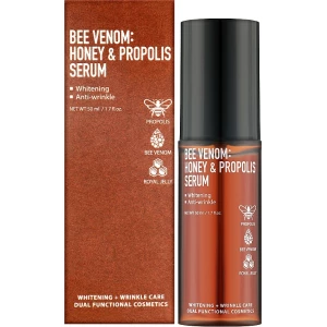 Изображение товара -  Сыворотка для лица с медом и прополисом Fortheskin Bee Venom Honey & Propolis Serum, 50 мл (8809598150683)