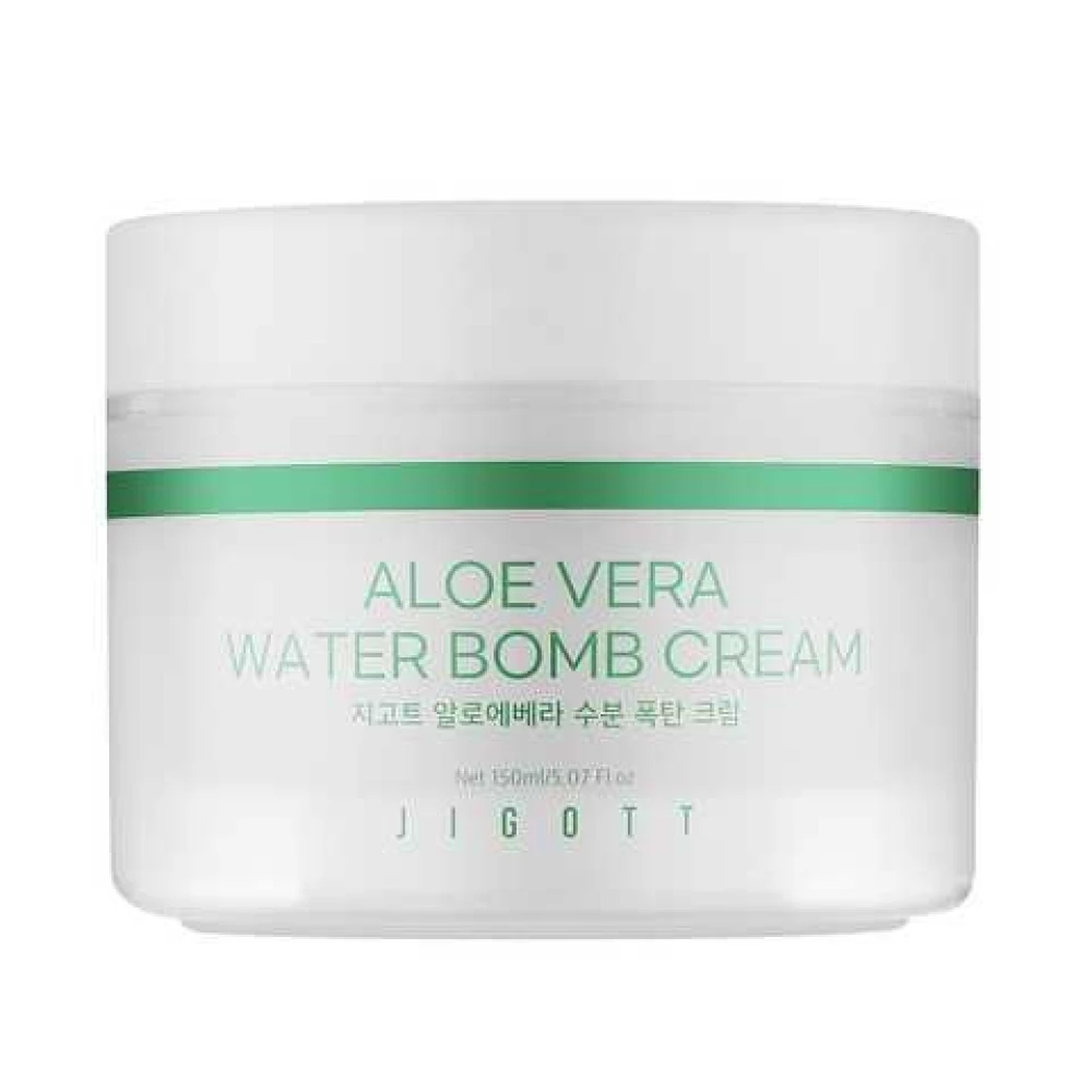 Увлажняющий крем для лица с алоэ JIGOTT Aloe Vera Water Bomb Cream, 150 мл (8809541282881)