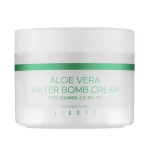 Изображение товара -  Увлажняющий крем для лица с алоэ JIGOTT Aloe Vera Water Bomb Cream, 150 мл (8809541282881)
