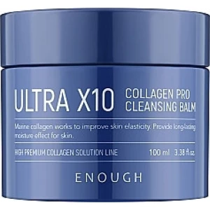 Изображение товара -  Гидрофильный бальзам с коллагеном Enough Ultra X10 Collagen Pro Cleansing Balm, 100 мл (8809438488617)