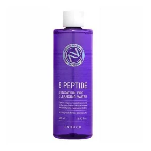 Изображение товара -  Очищающая вода с пептидами Enough 8 Peptide Sensation Pro Cleansing Water, 500 мл (8809438488631)