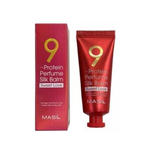 Изображение товара -  Несмываемый бальзам для волос с протеинами Masil 9 Protein Perfume Silk Balm Sweet Love, 20 мл (8809744062327)