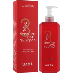 Изображение товара -  Восстанавливающий шампунь Masil 3 Salon Hair CMC Shampoo, 500 мл (8809744061146)