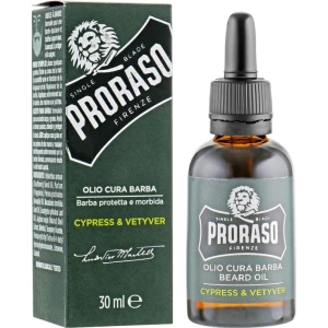 Изображение товара -  Масло для бороды Proraso Beard Oil Cypress & Vetyver, 30 мл (8004395007424)