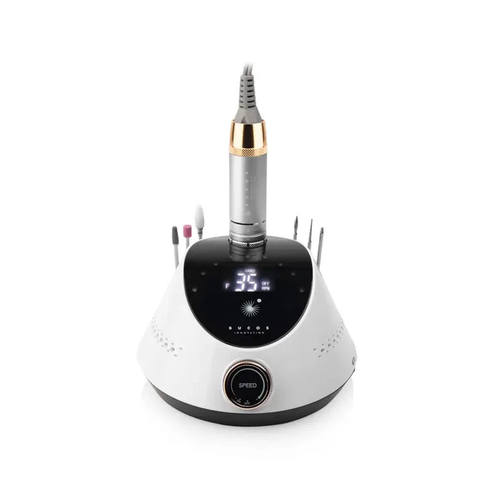 Фрезер для маникюра Bucos Nail Drill X2 PRO White Pearl 65W/35000 об, 1 шт (4820365545444)