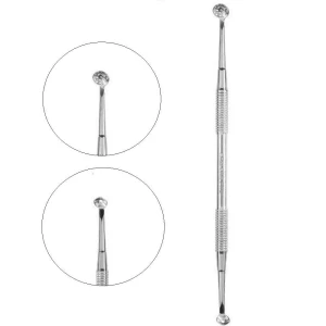 Изображение товара -  Двусторонняя косметологическая ложка Staleks Expert 20 Type 2, 1 шт (4820121591722)