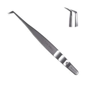 Изображение товара - Профессиональный пинцет для ресниц Staleks Expert 40 Type 2 70°, 1 шт (4820121592613)