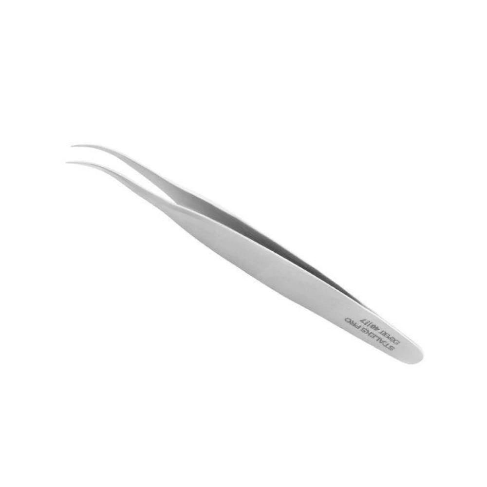 Профессиональный пинцет для ресниц Staleks Expert 40 Type 7, 1 шт (4820121593795)