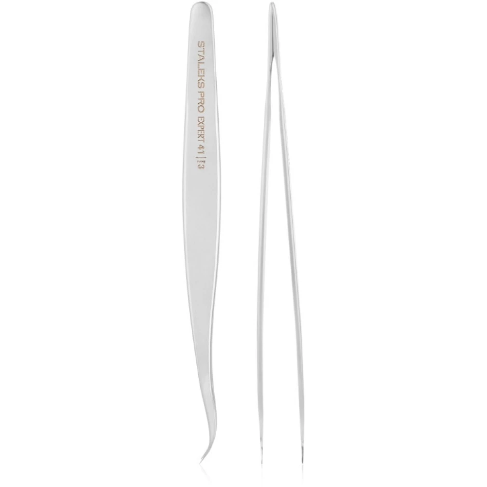 Профессиональный пинцет для ресниц Staleks Expert 41 Type 3, 1 шт (4820121594075)