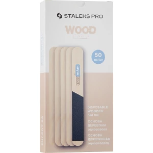 Изображение товара -  Пилка деревянная одноразовая прямая Staleks Expert 20 50 шт, 50 шт (4820241061136)