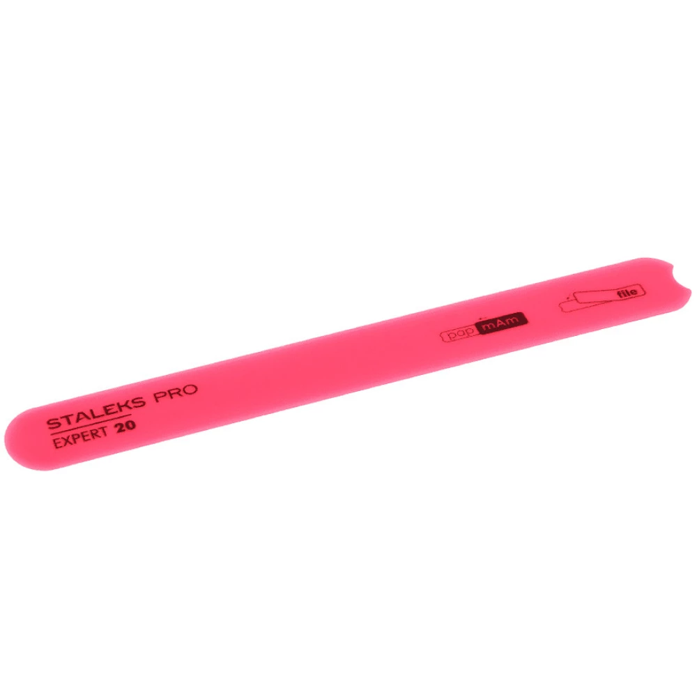 Пилка пластиковая скошенная прямая Staleks Expert 20, 1 шт (4820241062089)