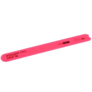 Изображение товара -  Пилка пластиковая скошенная прямая Staleks Expert 20, 1 шт (4820241062089)