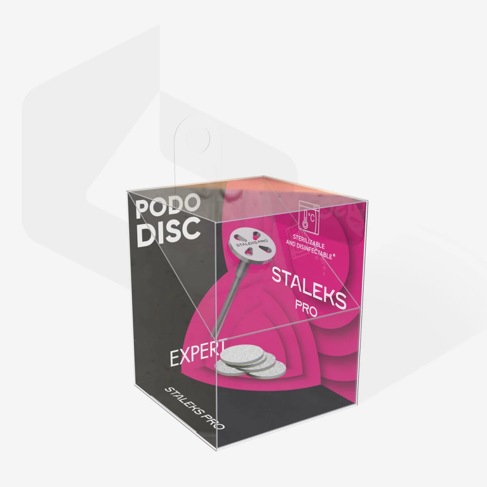 Педикюрный диск Staleks Pro Pododisc XS с комплектом сменных абразивных лент 180 грит, 5 шт (4820121599513)