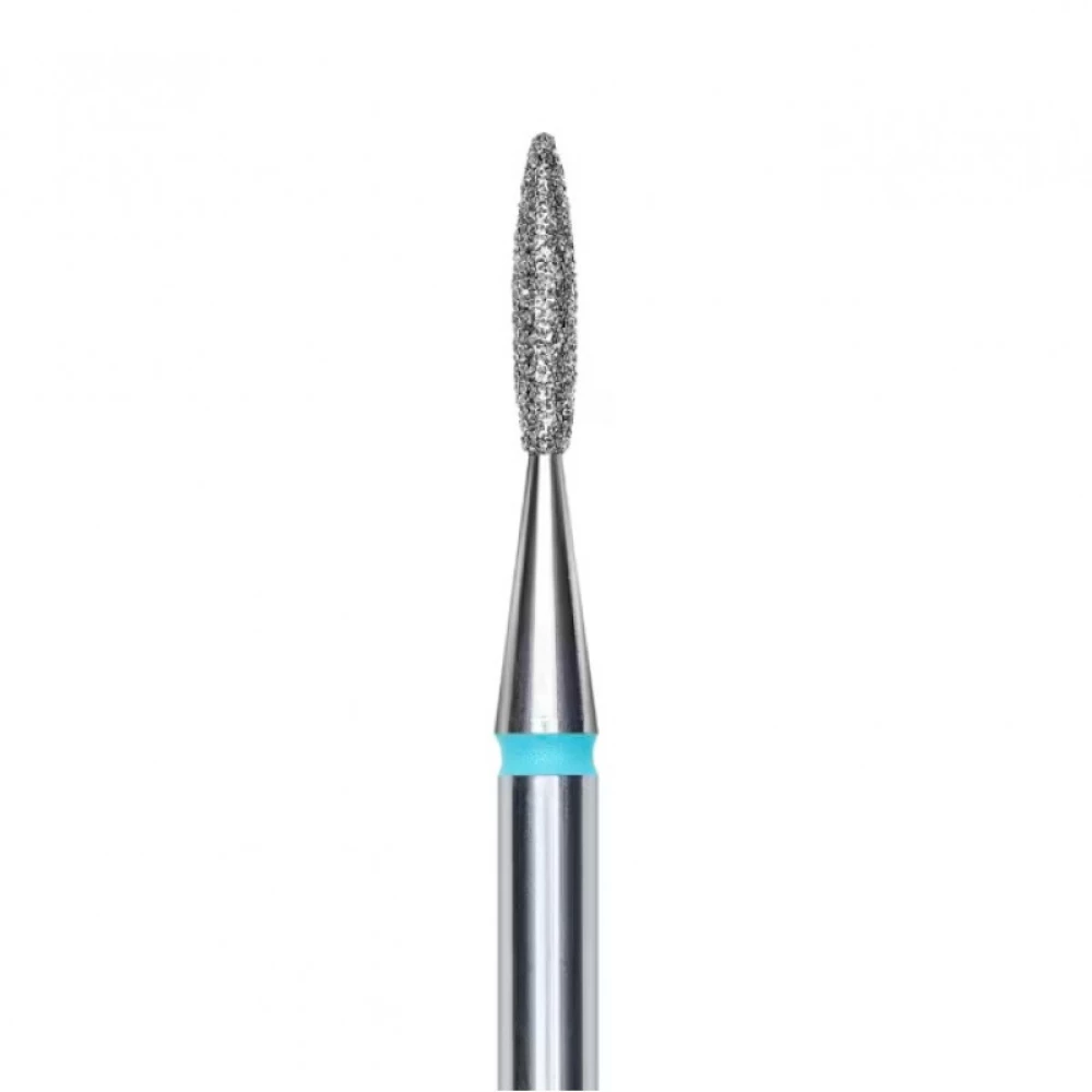 Алмазная фреза пламя острое синяя Staleks Pro 1.6 мм/8 мм, 1 шт (4820241064748)