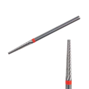 Изображение товара - Твердосплавная фреза конус красная Staleks Pro 2.3 мм/8 мм, 1 шт (4820241066292)