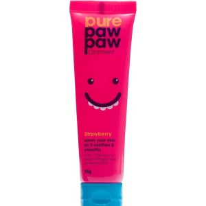 Изображение товара -  Восстанавливающий бальзам для губ Strawberry Pure Paw Paw, 25 г (9329401000329)