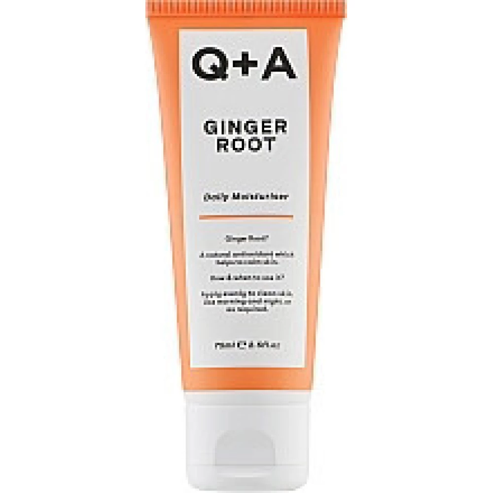 Увлажняющий крем для лица на основе корня имбиря Q+A Ginger Root Daily Moisturiser, 75 мл (742271477142)