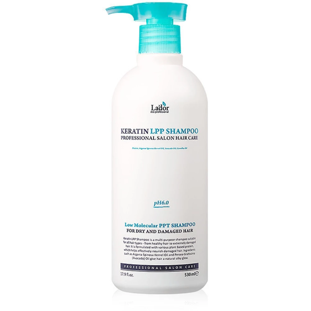 Протеиновый шампунь с кератином Lador Keratin LPP Shampoo, 530 мл (8809500811053)