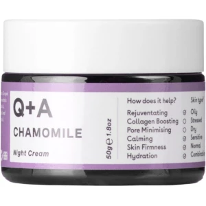 Изображение товара -  Ночной крем для лица Q+A Chamomile Night Cream, 50 г (5060486262038)