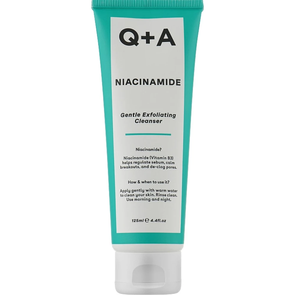 Відлущувальний гель для обличчя Q+A Niacinamide Gentle Exfoliating Cleanser, 125 мл (5060486262205)
