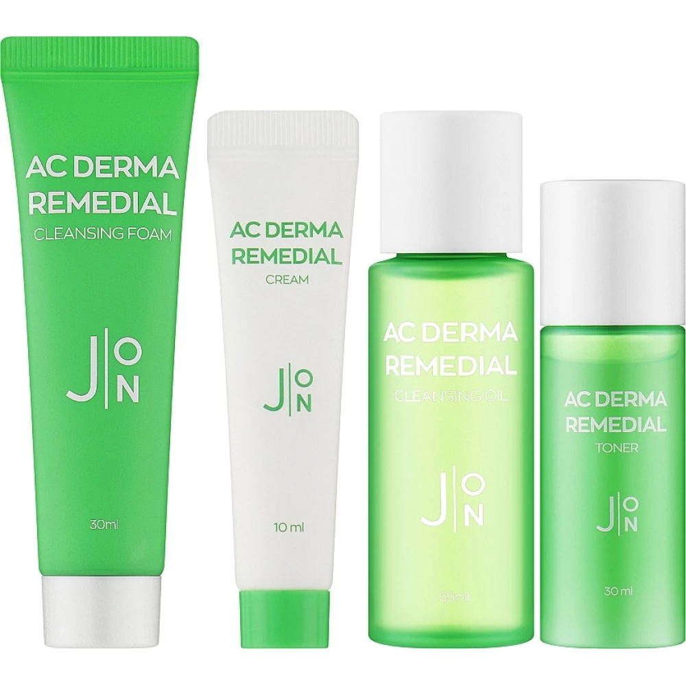 Набор миниатюр по уходу за проблемной кожей J:ON AC Derma Remedial Mini Set, 4 шт (8802929008745)