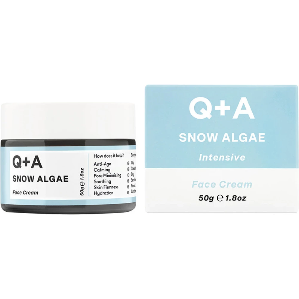 Крем для лица со снежной водорослью Q+A Snow Algae Intensive Face Cream, 50 г (5060486264001)