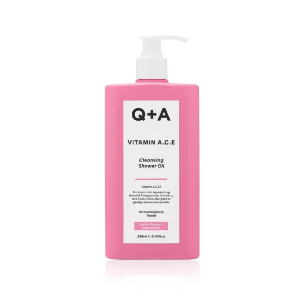 Витаминизированное масло для душа Q+A Vitamin A.C.E Cleansing Shower Oil, 250 мл (5060486266296)