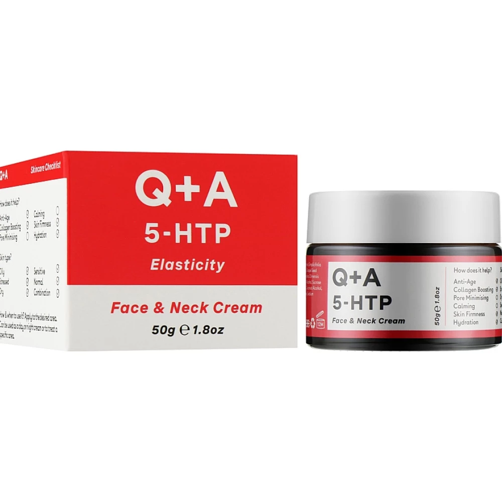 Крем для лица и шеи Q+A 5-HTP Face & Neck Cream, 50 г (742271477241)
