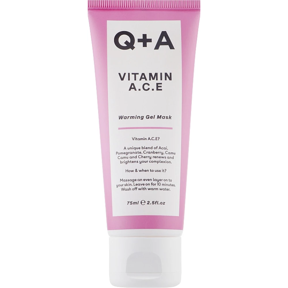 Мультивитаминная маска для лица Q+A Vitamin A.C.E Warming Gel Mask, 75 мл (5060486261918)