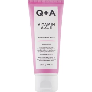 Зображення товара -  Мультивітамінна маска для обличчя Q+A Vitamin A.C.E Warming Gel Mask, 75 мл (5060486261918)