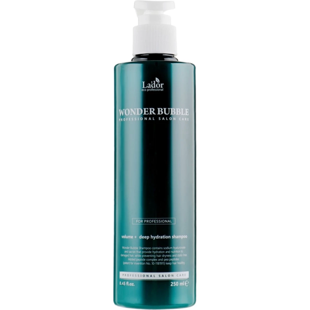 Пептидный шампунь для объема и гладкости волос Lador Wonder Bubble Shampoo, 250 мл (8809500817413)