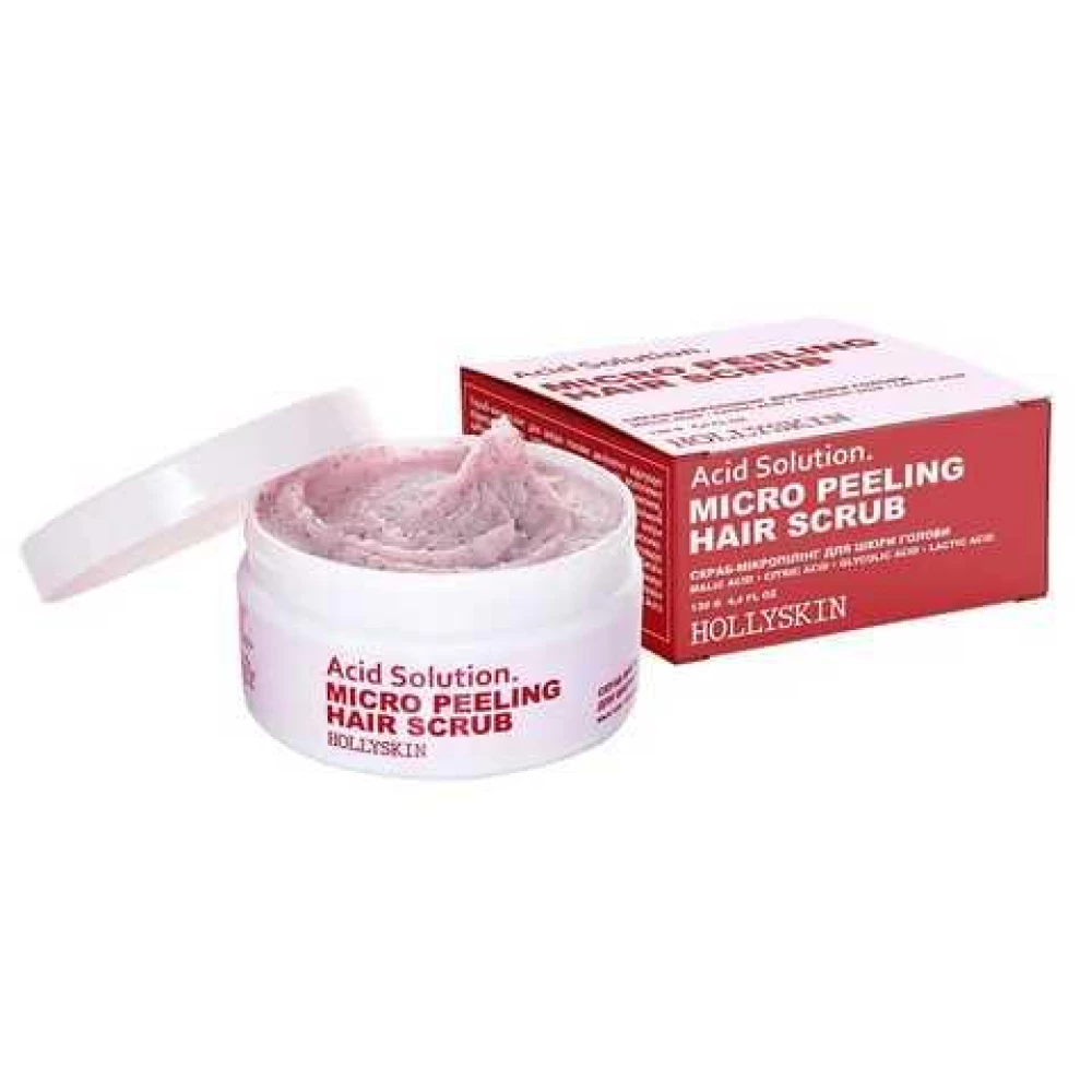 Скраб для кожи головы и волос Hollyskin Acid Solution, 130 г (4823109701144)