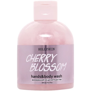 Изображение товара -  Увлажняющий гель для мытья рук и тела Hollyskin Cherry Blossom, 300 мл (4823109700871)