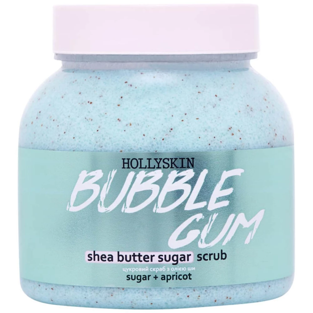 Сахарный скраб с маслом ши и перлитом Hollyskin Bubble Gum, 350 г (4823109701014)