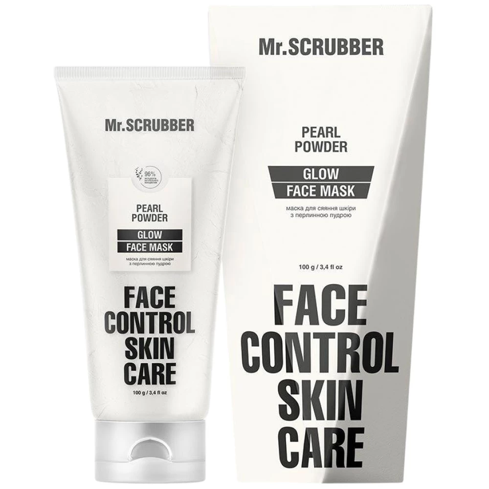 Маска для сияния кожи с жемчужной пудрой Mr. Scrubber Glow Face Control, 100 мл (4823109701472)