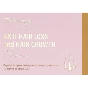 Изображение товара -  Сыворотка против выпадения волос Top Beauty Anti-Hair Loss and Hair Growth Serum, 10 мл (2000002500018)