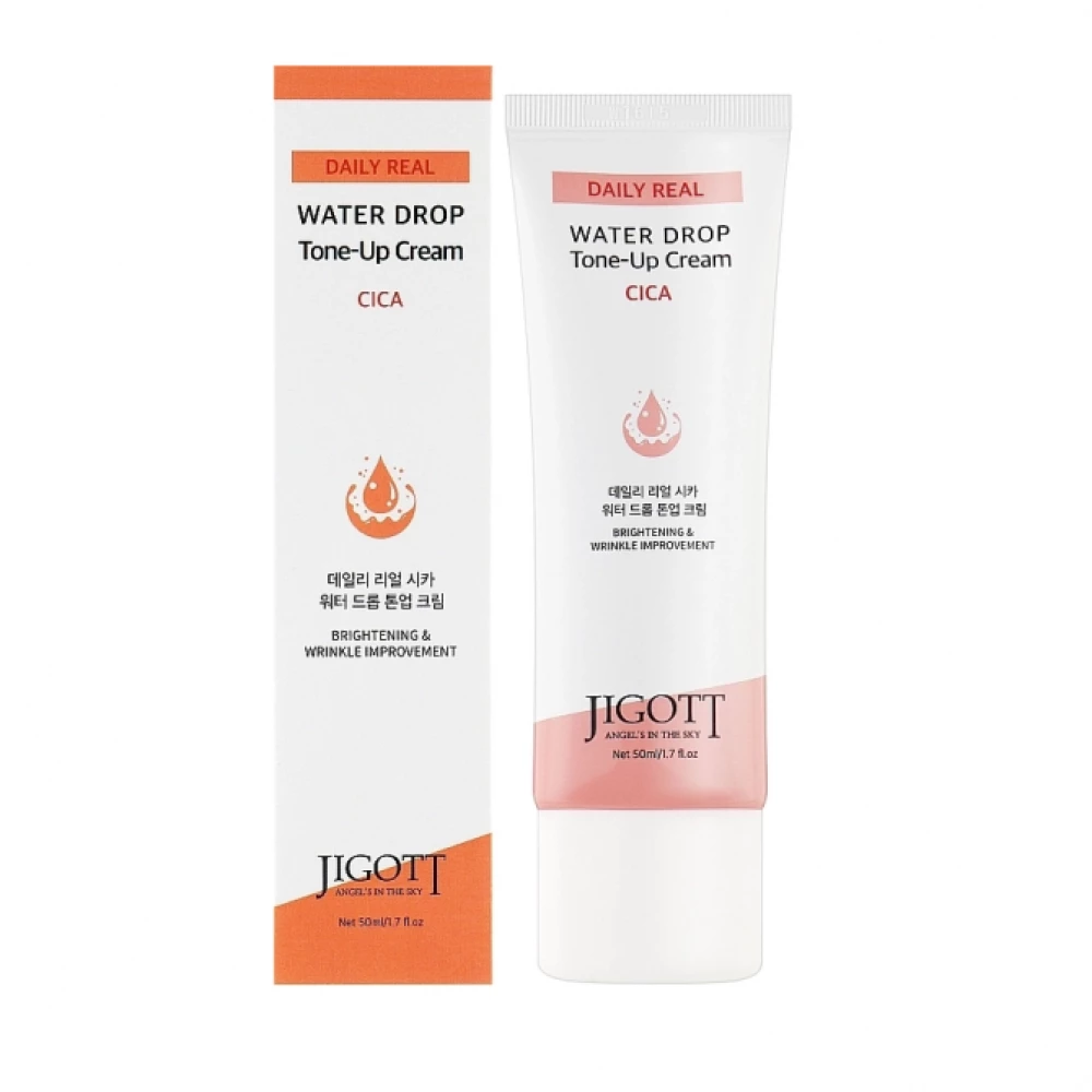 Увлажняющий крем для лица с центеллой JIGOTT Daily Real Cica Water Drop Tone Up Cream, 50 мл (8809541282225)