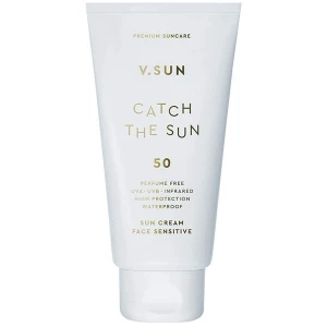 Изображение товара - Солнцезащитный крем для лица V.SUN Sun Cream Face Sensitive SPF 50 Perfume Free, 75 мл (4260672140138)