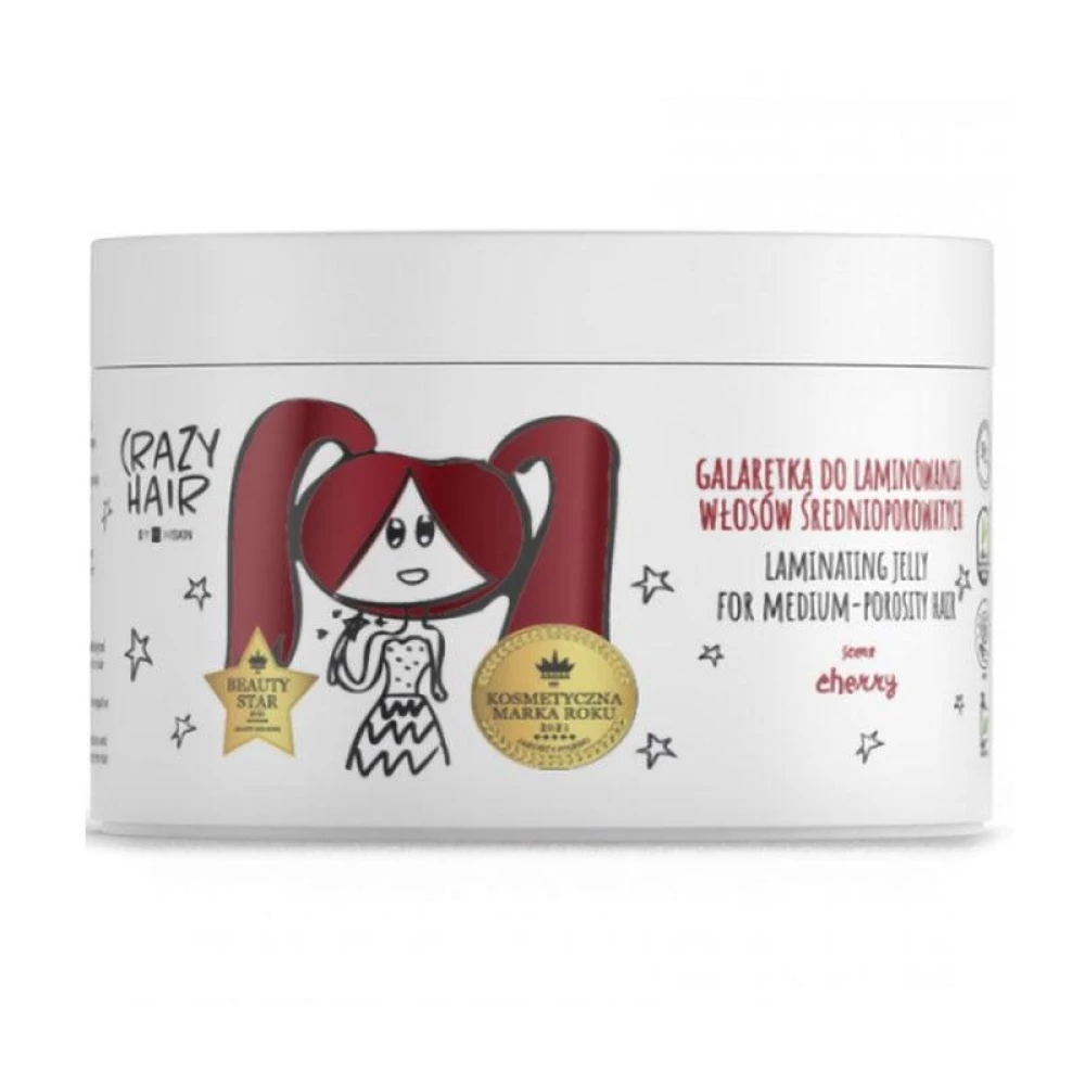 Желе для ламінування волосся із середнім рівнем пористості вишня HiSkin, 300 мл (5907775547134)