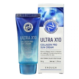 Изображение товара -  Солнцезащитный крем Enough Ultra X10 Collagen Pro Sun Cream, 50 мл (8809726960399)